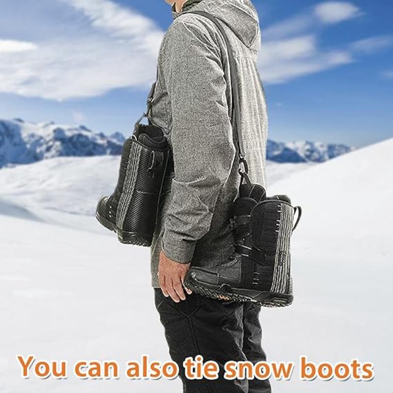 Ski Pole Carrier Strap Fixing Belt Durable Snowboard Shoulder Strap for Skateboarding Winter Outdoor Sports Skis Accessories