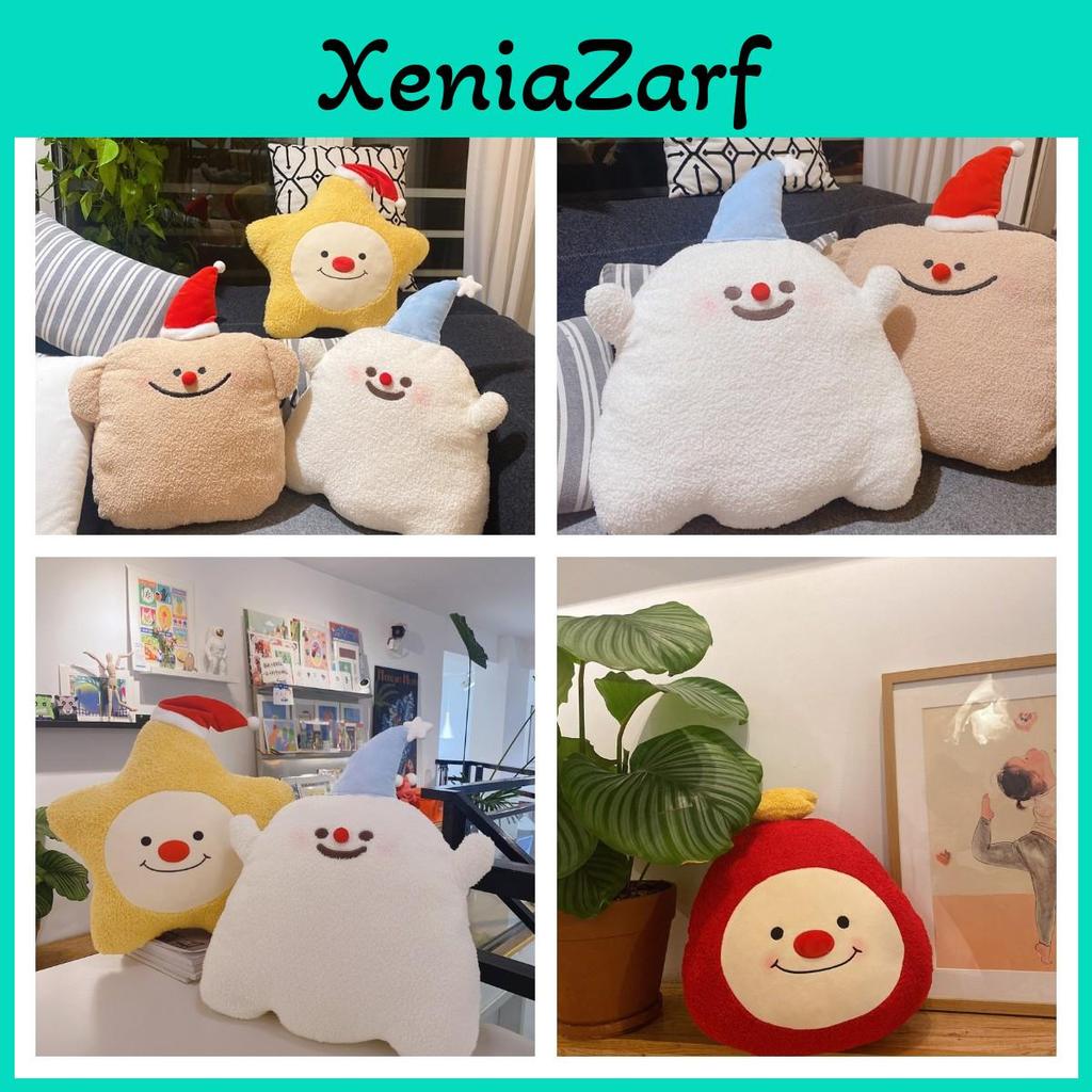 Cartoon Christmas Plush Toy Star Pillow Little Ghost Cushion