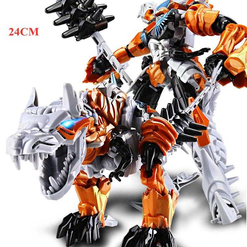 WEI JIANG New Anime Transformation Movie 5 Playthings Boy Cool Robot Car Dinosaur Action Figures Aircraft Tank Military Model Kid Toy
