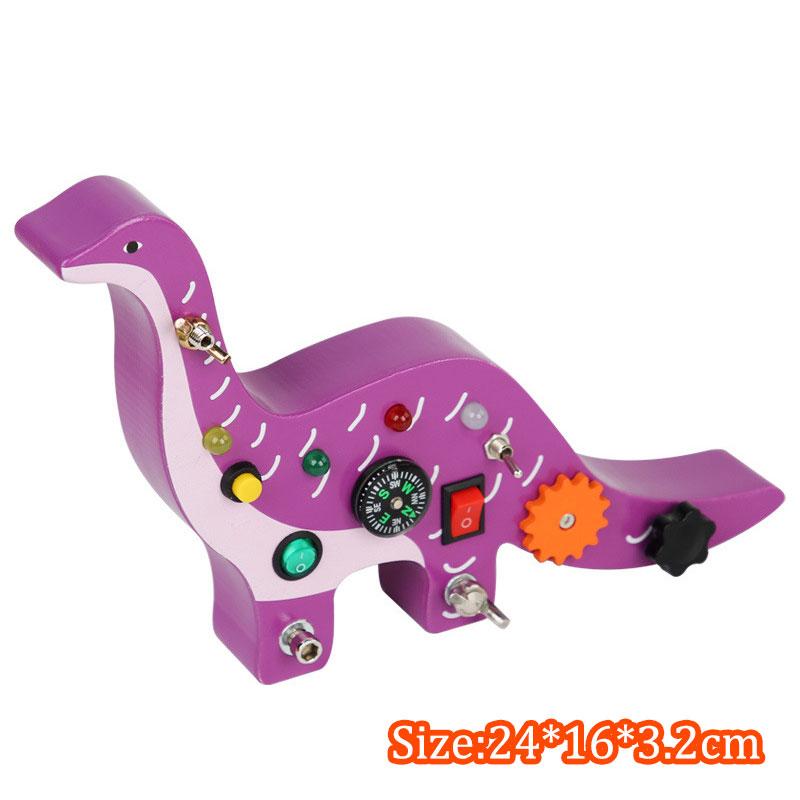 2 in 1 Montessori Busy Board Light Switch Games Toddlers Sensory Manipulation Board Parish Learning Activity Wooden Children Toy