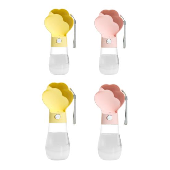 Portable Dog Water Bottle Leak-Proof Water Dispenser with Drinking Bowl Travel Pet Water Bottle for Dogs Cats Outdoor Walking Hiking