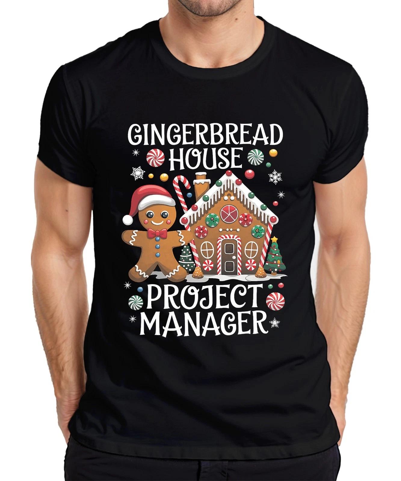 Gingerbread House Project Manager Weihnachtsgeschenk Geschenkidee Herren T-Shirt S