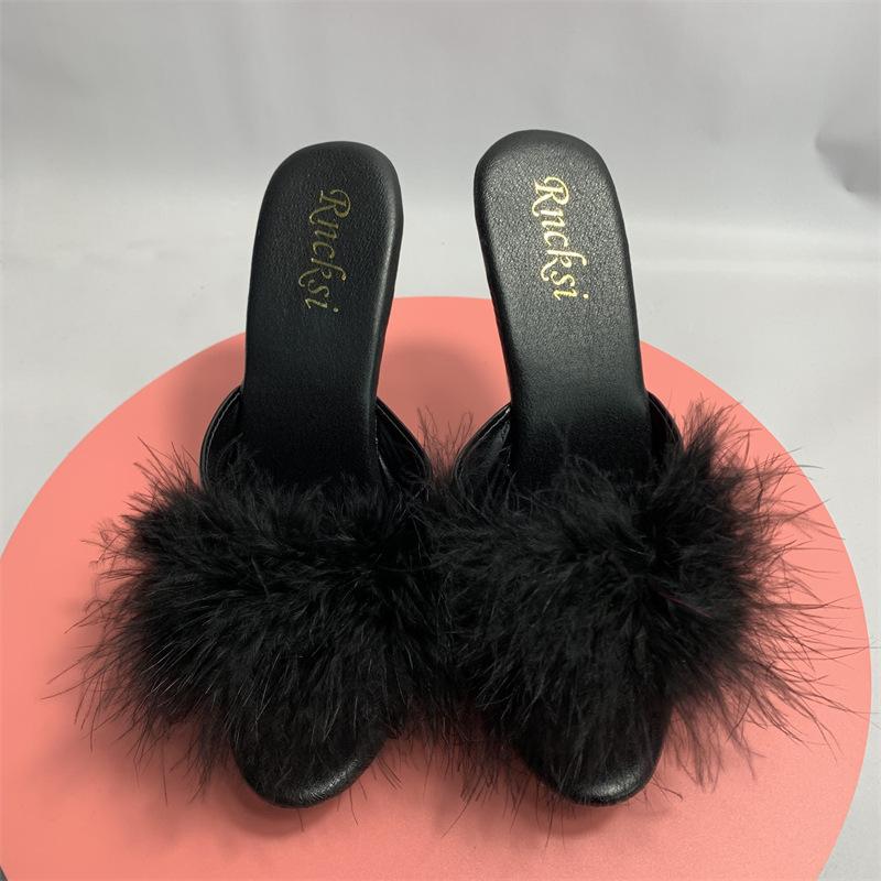 Sandale de damă cu toc înalt pantofi de cristal papuci sexy pantofi de dans la modă transparenți 13 cm toc 3 cm platformă YKC