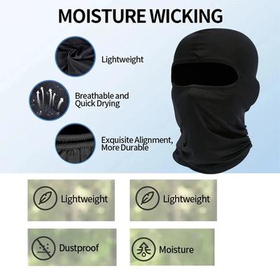 Hiking Cycling Windproof Breathable Sun Protection Hat Motorcycle Helmet Liner Hat Men Bicycle Balaclava Full Face Mask