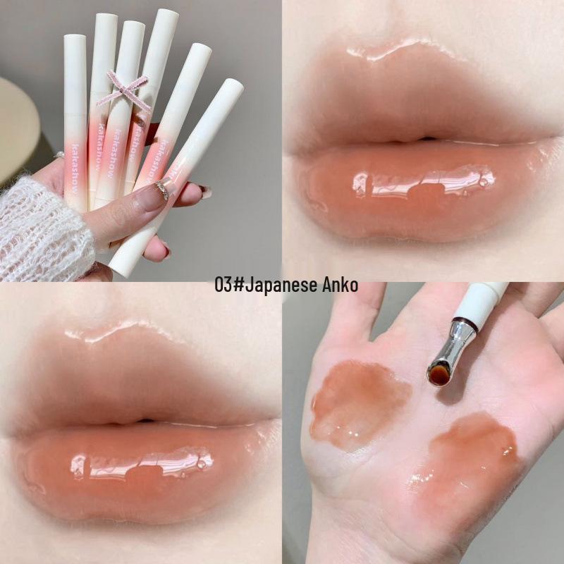 

Kakashow Watery Soft Lip Gloss with Iron Applicator – Clear, Glossy, Plumping Korean-Style Lip Glaze. 2g