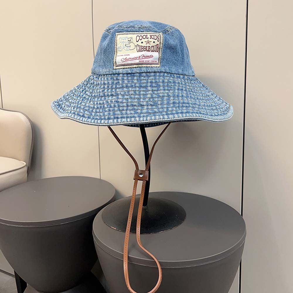Sunshade Denim Bucket Hats Lightweight Sun Protection Basin Cap Cowgirls Retro Fisherman Hat  Sport