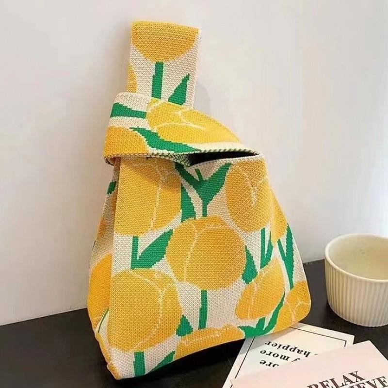 Damen Dick Gestrickte Gewebte Tragetasche - Geschenk- & Souvenir-Handtasche