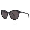 Saint Laurent Black Butterfly Ladies Sunglasses Sl 456 001 57