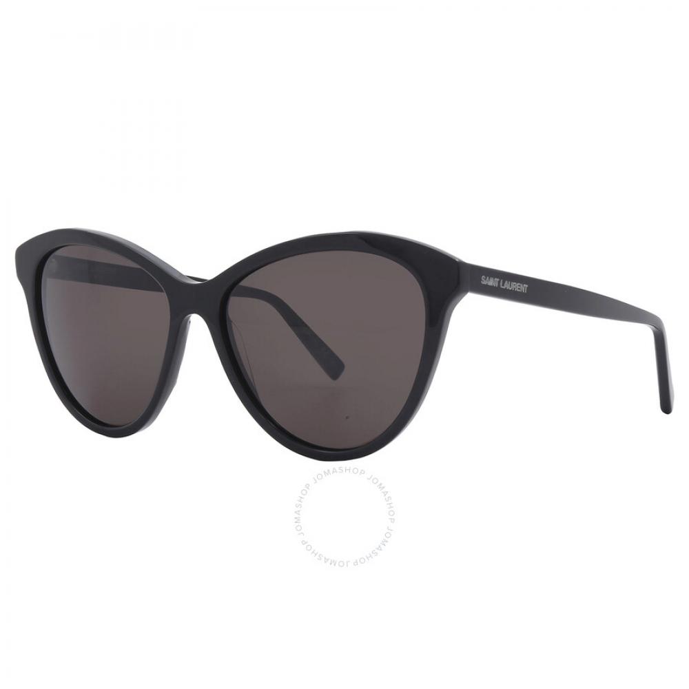 Saint Laurent Black Butterfly Ladies Sunglasses Sl 456 001 57