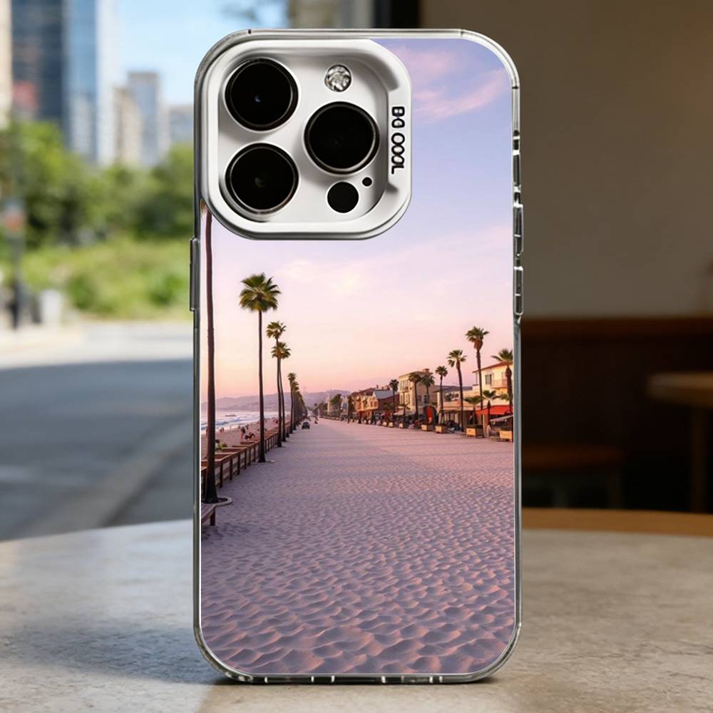 

Travel Los Angeles California White Shockproof Phone Case For iPhone 16,15,14,13,12,11,Pro,XS,Max,Plus,Mini,SE iPhone12PRO