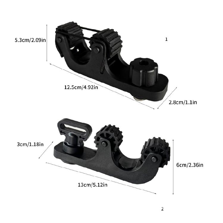 Compacts Kayaks Paddles Locking System Track Mounted Fishing Accessories With Without Marring Clamps