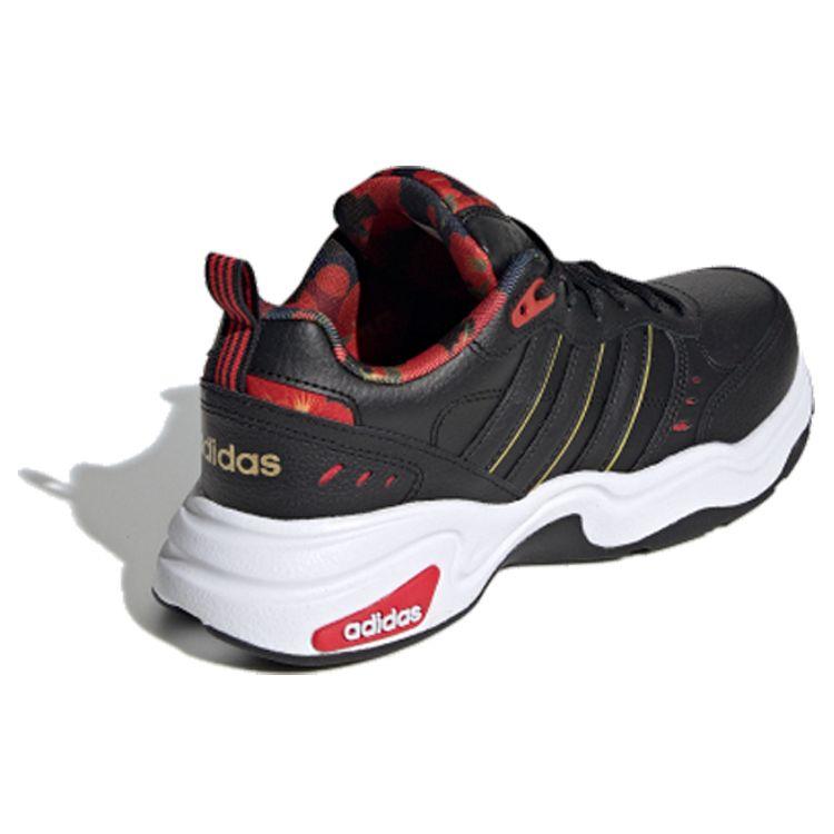 Adidas Neo Strutter Cny Classic Versatile Non-Slip Lightweight Low-Top Lifestyle Casual Shoes Women Sneaker Black Red FW9237