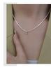 Elegant Olive Green Zircon Star Clavicle Pendant Necklace for Women