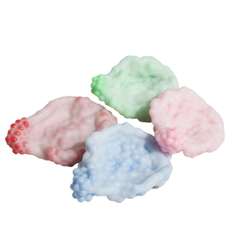 Creative Soft Stress Relief Ball DIY Rubble Ice Skin Adhesive Handball for Desktop Squeezing Soothing Toy Party Birthday Gift