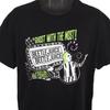 Beetlejuice 100% Cotton T-shirt Mens Tees Top Mens Size Large Black Tim Burton Michael Keeton Movie