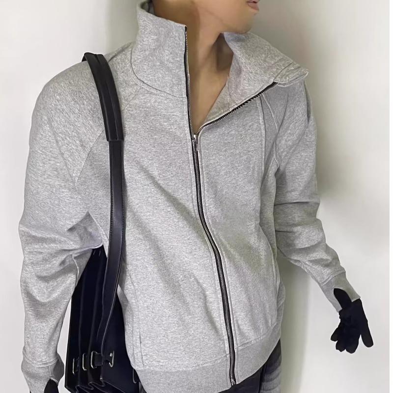 Unisex Hochwertige Reißverschluss-Strickjacke für Frühling/Herbst – Lockere Passform, Vielseitiges Oberteil