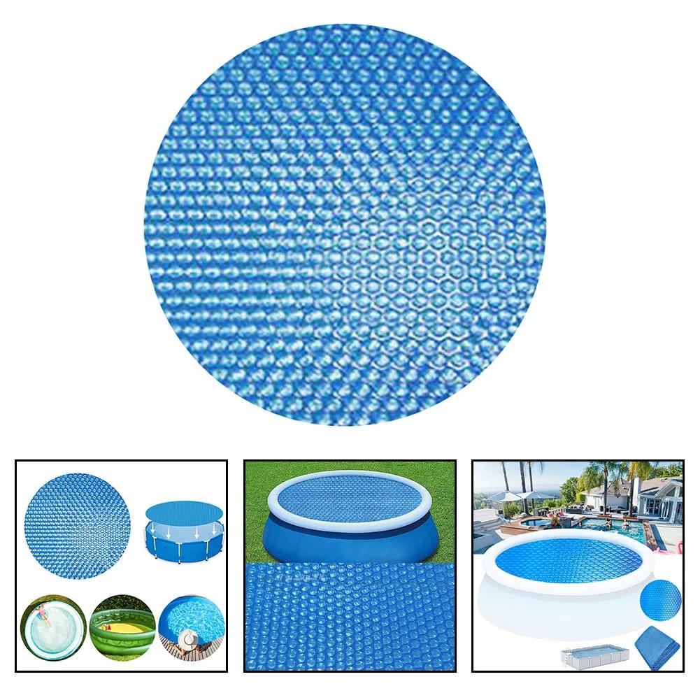 Poolabdeckung für oberirdische Schwimmbecken Solarmatte Abdeckung PE-Wärmedämmfolie Schutzabdeckung Gartenpool Zubehör