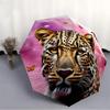 1PC Leopard Print Automatic Open/close, All-Season Portable Folding Umbrella for Women & Men yy250919195