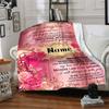 Grandma'S Love Wisdom Blanket Warmthful Decor Great For Sofa Couch Office Bed Picnics Four Seasons Multipurpose Digital Print Birthday Christmas Gift