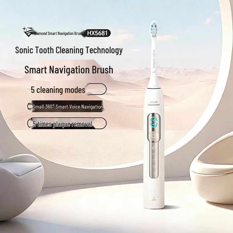 Philips Smart Sonic Electric Toothbrush with AI Navigation CN plug (adapter included)