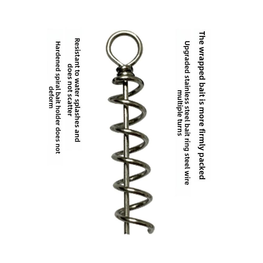 7pcs Set Anti Winding Springs Fishing Tackle Explosion Design Lure Trap Hooks  Fishing Bait