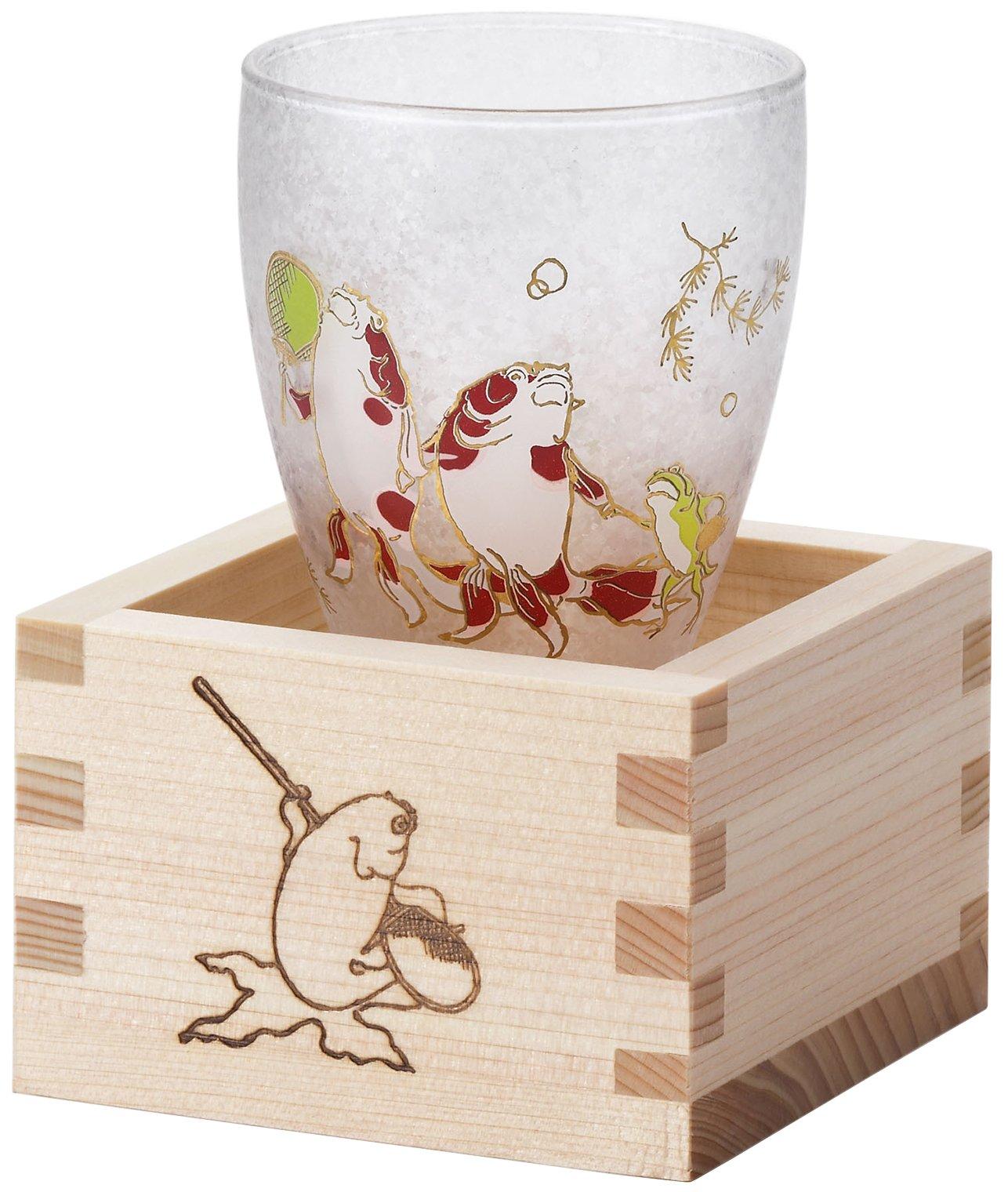 

ADERIA Premium Nippon Taste Sake Lucky Animals Goldfish Masu Sake Made in Gift Perfect as a small sake or sake Perfect for cold A perfect gift for or