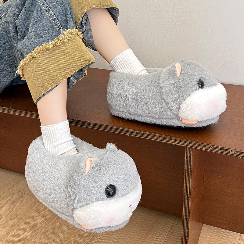 Pantofole in Cotone da Donna e Uomo con Velluto, Copri-Tallone, Design Caldo a Punta Chiusa per Comfort Domestico e Post-Partum
