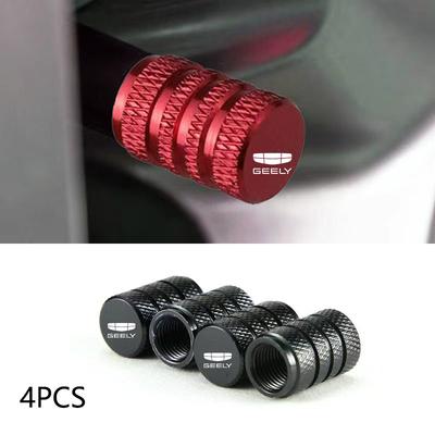 LUNGU-Q-For Geely Atlas Coolray Emgrand EC7 EC8 X7 EX7 CK2 Car Wheel Tire Valve Caps Tyre Stem Covers Airdust Waterproof Car Accessories140000