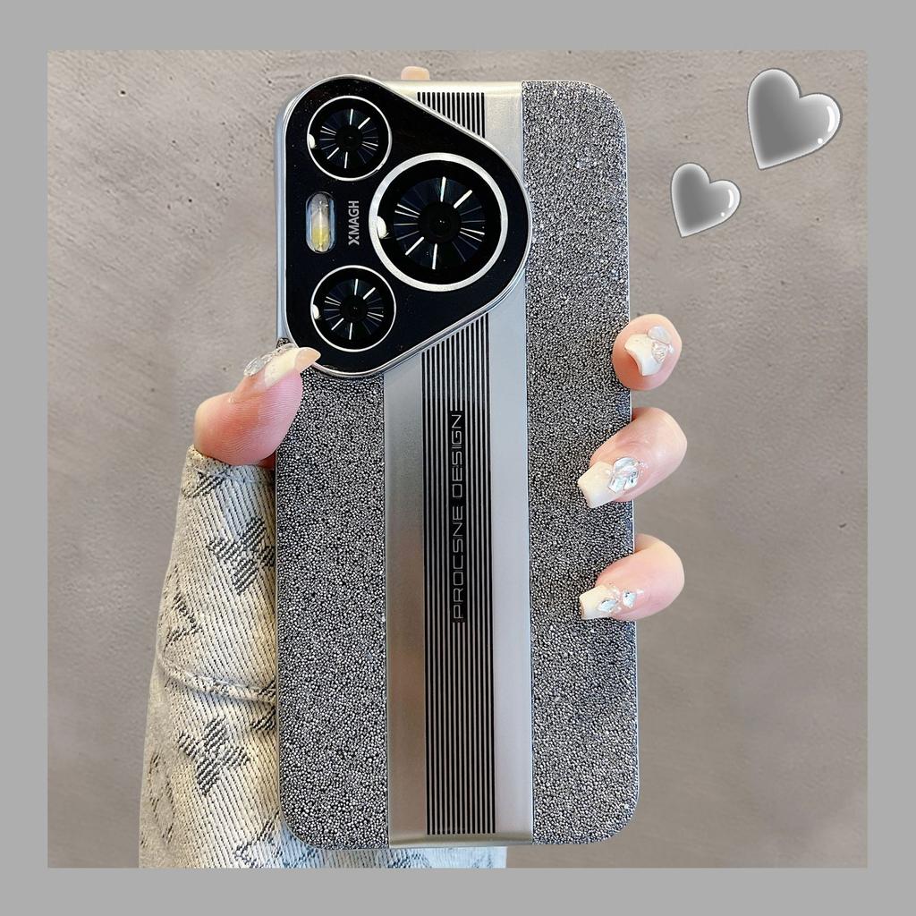 Huawei Mate60pro Porsche Glitzer Handyhülle, Matt Pura70, Magic6 Luxus Schutzhülle 5