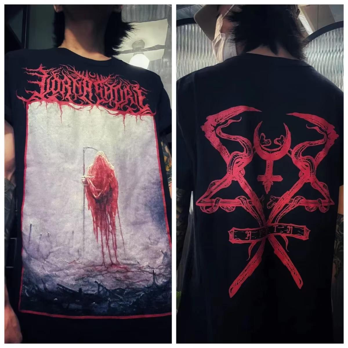 

Lorna Shore Band Dead Core Dark Metal Wind Rock Американские Свободные Мужские Женские Футболки Летняя Хлопковая Футболка Уличная Одежда Топы XL