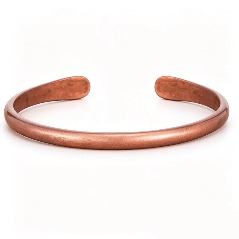 Pure Copper Cuff Bracelet Hypoallergenic Fashion Design Smooth Vintage Finish for Trendsetters Daily Street Wear