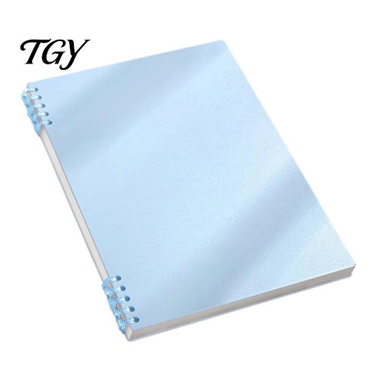 Minimalist Diary for Students A5 Spiral Notebook, Lined /Horizontal Grid/Blank Inner Page, Notebook Writing Morandi Solid Color Cover Sketchbook