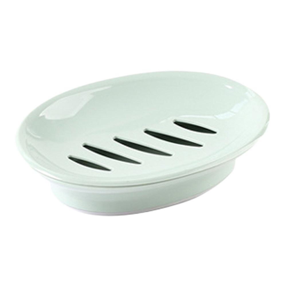 

Soap Dish Plastic Oval Shape Blue Compact Soap Holder Bathroom Travel Gym Drainer Organizer Small Size Tidy Storage зелёный
