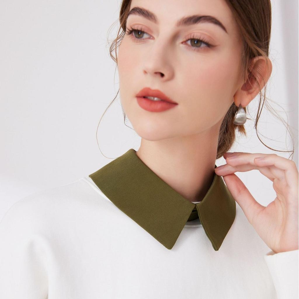 Casual Lapel Fake Collar Accessories Detachable Shirt Collar for Women Sweater False Collar Lapel Top Neckwear Ties