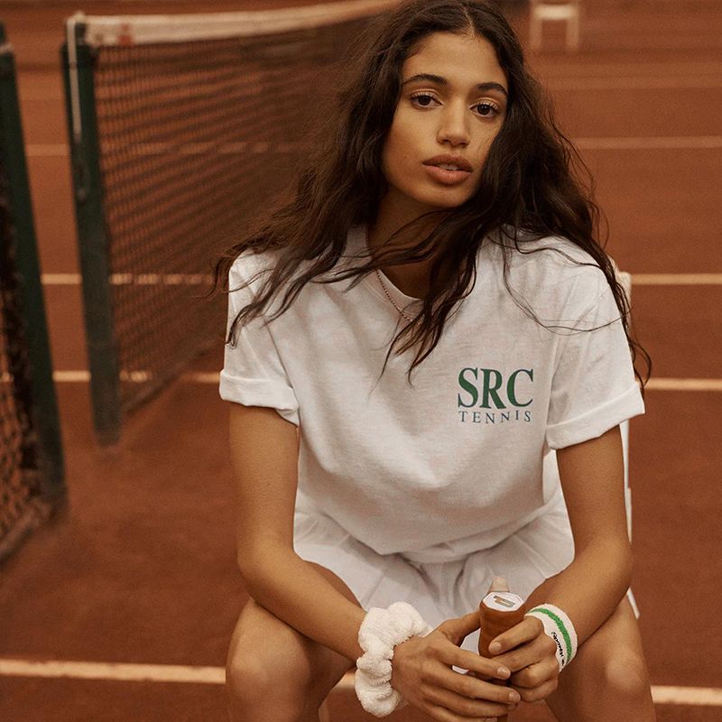 Tennis Short-Sleeved T-shirt for Women 2025 Summer New Arrival Sports Style plus Size Half Sleeve