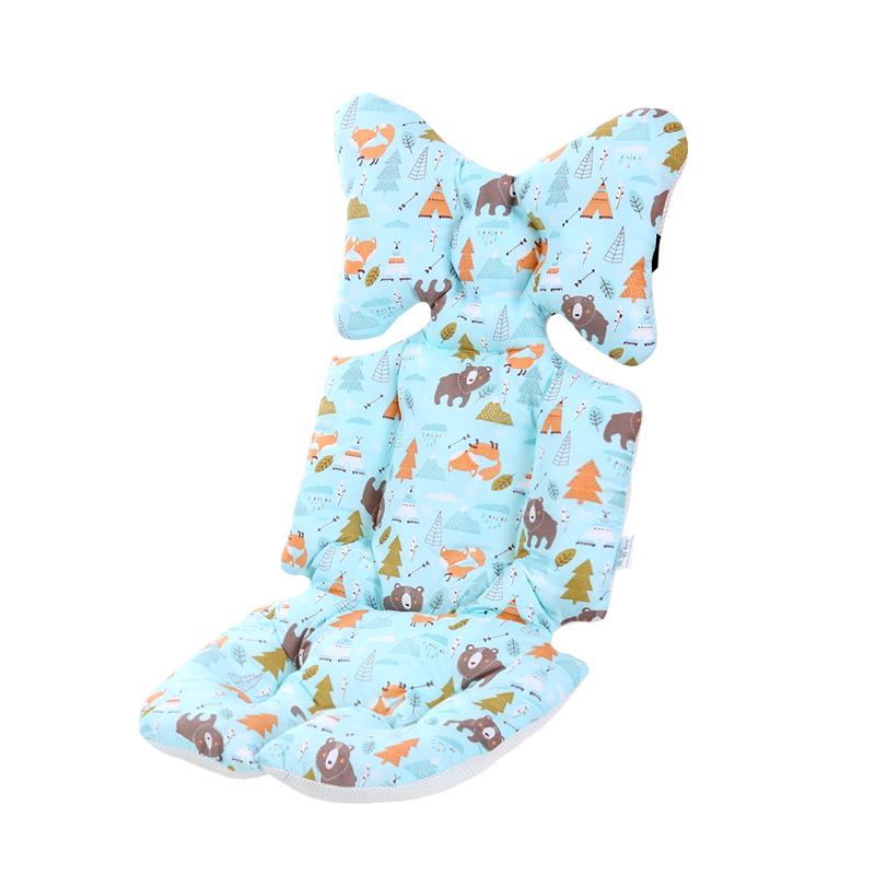 Soft Breathable Baby Stroller Seat Cushion, Washable Cotton Pad for Stroller or High Chair