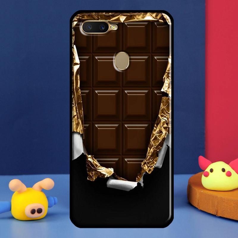 Chocolate Bar Case For Oppo A98 A78 A58 A15 A16 A17 A5 A9 A91 A52 A72 A76 A96 A74 A94 A54 S A57 A77 Cover