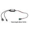 Modul konvertoru 12V/24V na 5V Napájecí adaptér Kabel 2pinový Bezsvařovací svorka k USB/Type C Step-down nabíjecí kabel