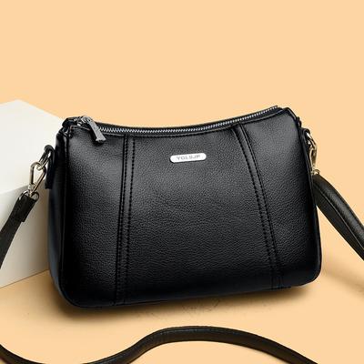 Crossbody Tas Lente Urban Eenvoudig Zacht Leer Schoudertas Tas voor Moeder van middelbare leeftijd