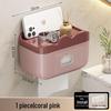 Cloud Pink Waterproof Punch-Free Bathroom Tissue Box