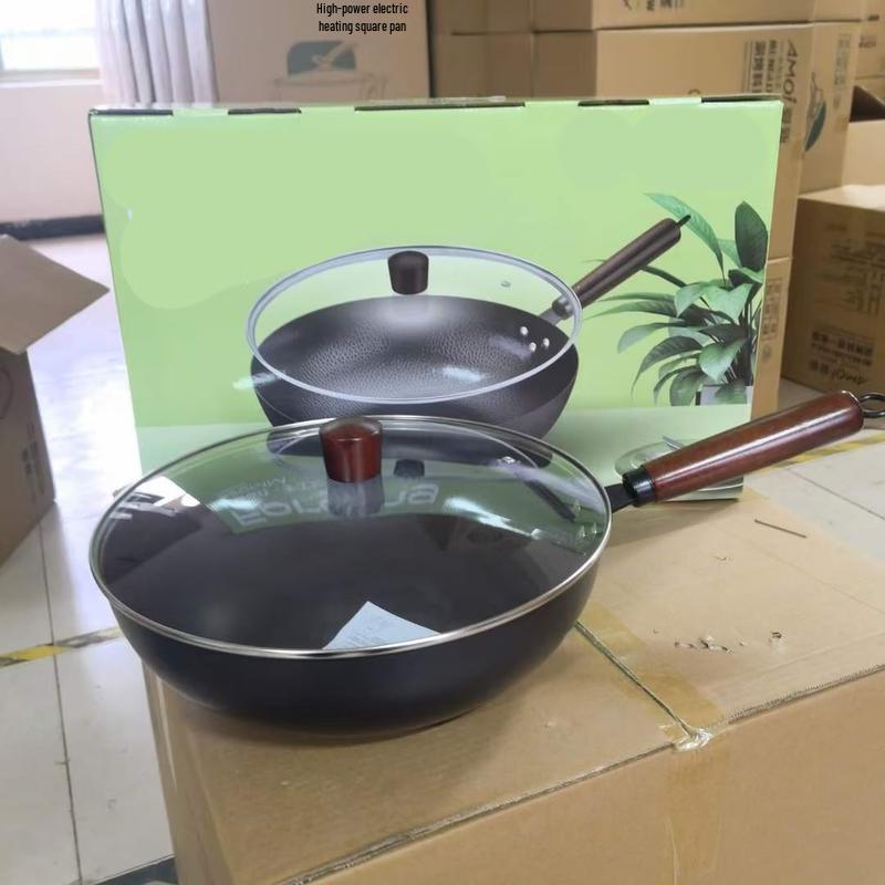 Wutuo Non-stick Stainless Steel Stir-fry Wok