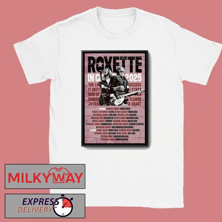 

Roxette In Concert 2025 Poster T-Shirt Unisex T-Shirt M