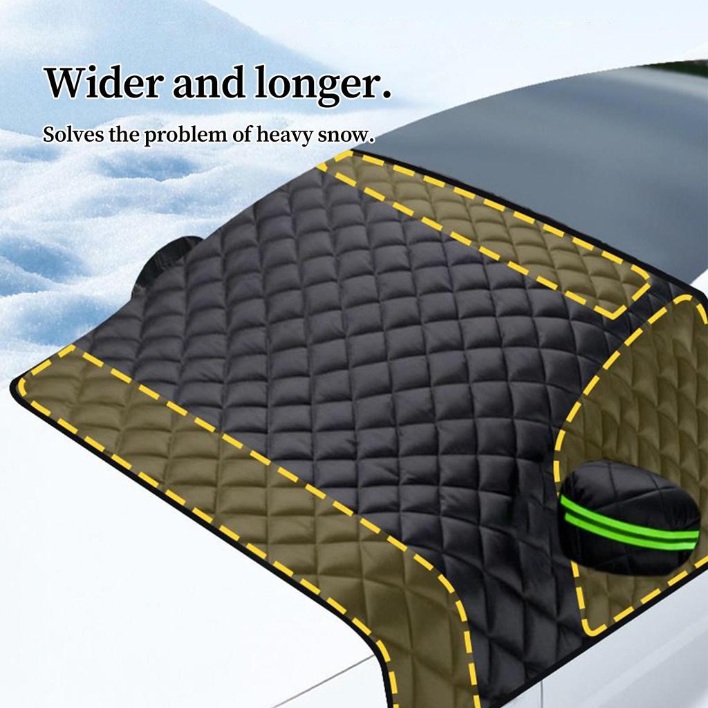Car Windshield Snow Cover Thicked Windproof Waterproof Protection Windshield Ice Protector Cover for Sedans Outdoor Winter