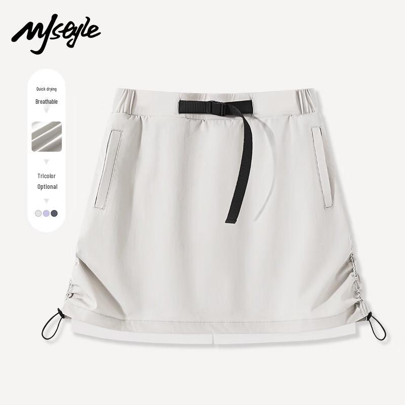 MJ STYLE A-Line Skirt with Tie Detail M