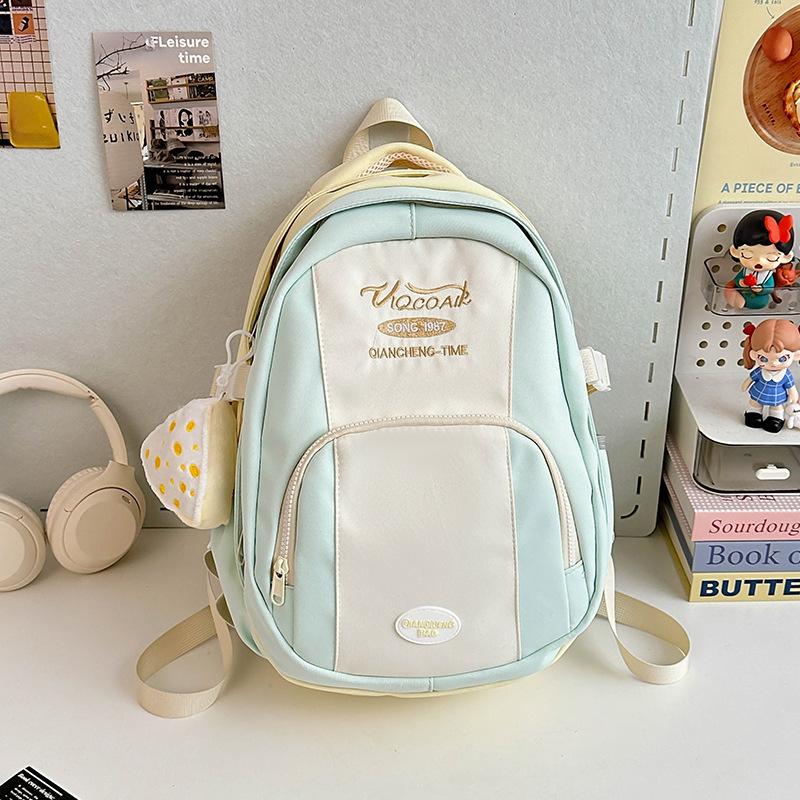 

Рюкзак в стиле колледжа, контрастных цветов, нишевого дизайна, новый, маленький, свежий, большой вместимости, высокой ценности