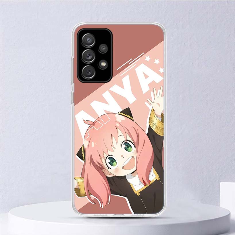 S-Spy Family Anya Soft Case For Samsung Galaxy A52 A42 A32 A22 A12 A02S Phone Cover A50 A51 A70 A71 A41 A31 A21S A40 A30 A20E A1
