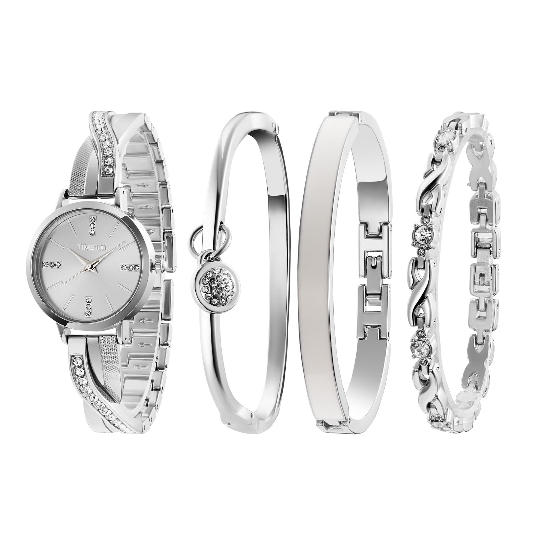 

[TIME100] Gift set, present, ladies watch and bracelet, gift wrapping