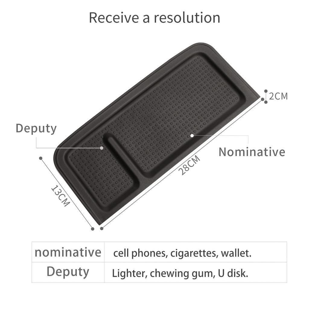 for Toyota SIENTA 3rd Generation 2025 TPE Instrument Panel Tray Storage Box Organizer Automotive Interior Accessories Black