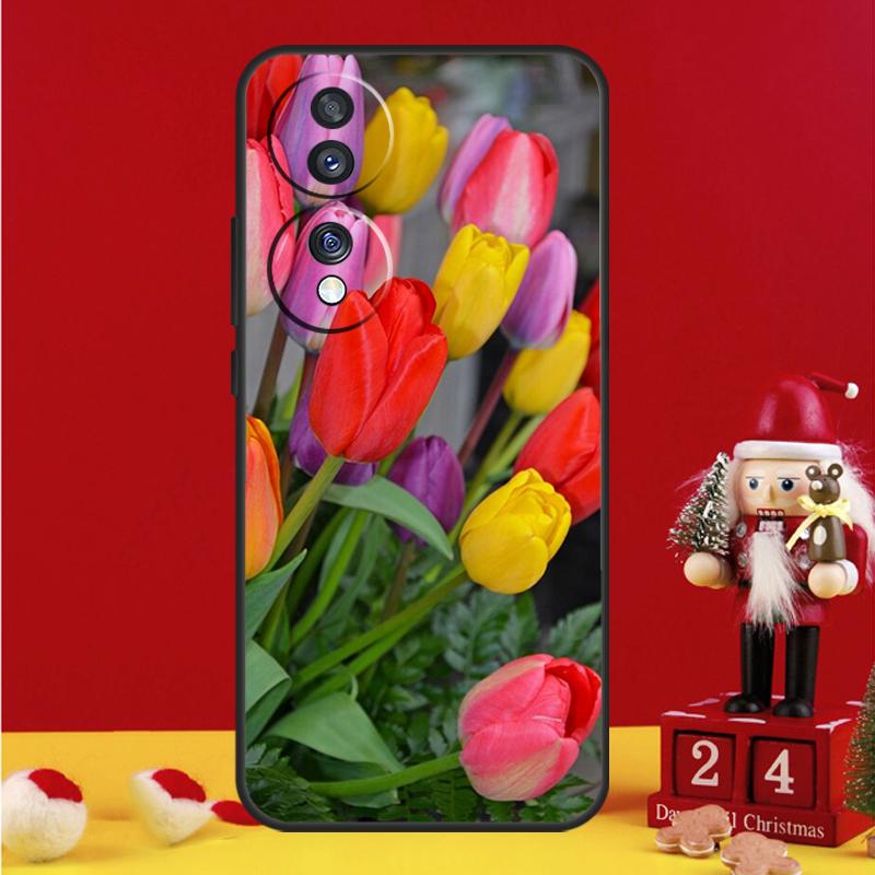 Tulip Flower Colorful Case For Honor Magic 8 5 6 7 Lite Honor Win X9b X9c X9a X8c X8b 50 70 90 200 400 Pro Cover