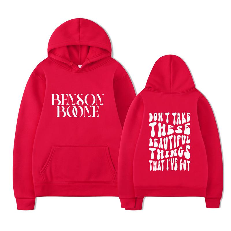 Benson Boone Hoodie Men Women Sweatshirt Print Unisex Streetwear Hip Hop Style Autumn Winter Fashion Tops Clothes